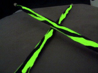 Neon Green Drumsticks Drum Sticks